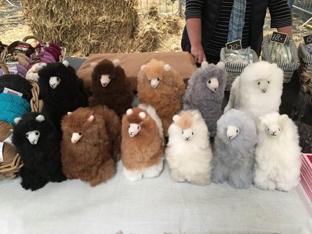 Alpaca knuffel zwart