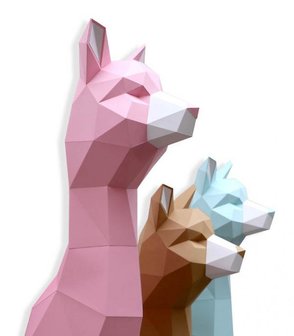 Alpaca 3D bouwplaat