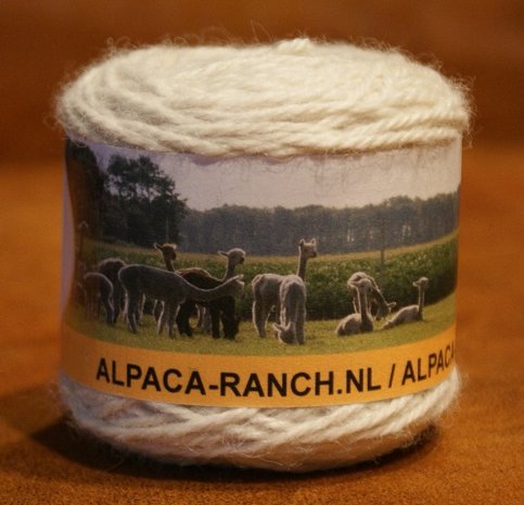 Alpacawol 50 gr wit